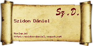 Szidon Dániel névjegykártya